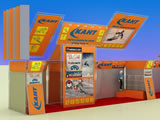 Выставочные стенды из конструктора Joker-Tritix-Uno «Кант», 10х3м.