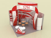 Выставочные стенды из конструктора Joker-Tritix-Uno «Tosa», 5х5м