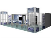 Выставочные стенды из конструктора Joker-Tritix-Uno «Авиатехнология», 10х4м