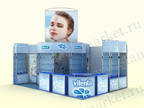 Выставочные стенды из конструктора Joker-Tritix-Uno «Vilenta», 8х4м