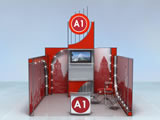 стенды из мобильного конструктора «А1», 5х5м
