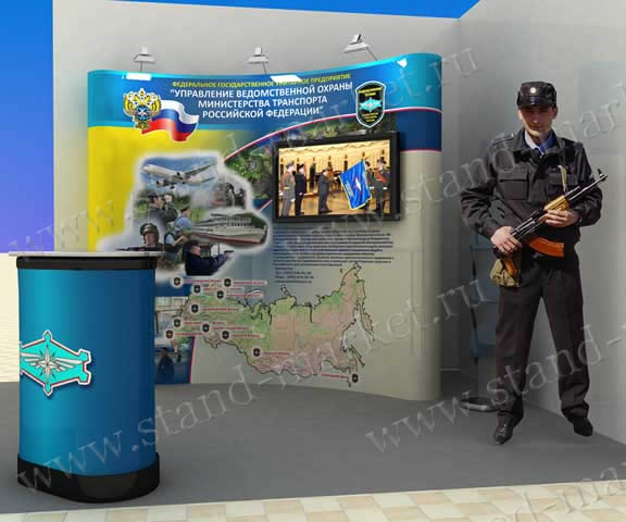 «Стенд с ЖК-монитором», 3х3м
